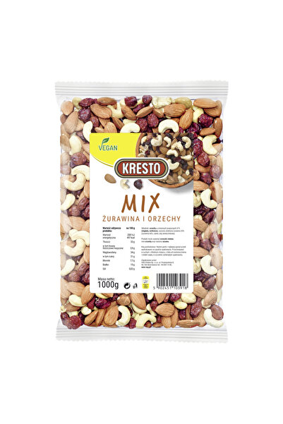 Generic Brand Mix nuci si merisoare, Kresto 1kg, 67% nuci, 33% merise