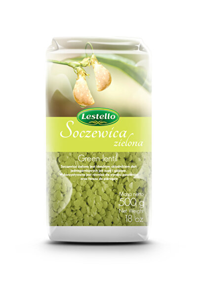 Lestello Linte verde 500g, bogata in proteine, ideala pentru salate, 10 portii
