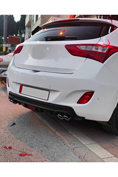 OTO H.İ.T. HYUNDAİ İ30 UYUMLU BODY KİT DİFÜZÖR 4 ÇIKIŞ YUVARLAK SİYAH MODEL 2