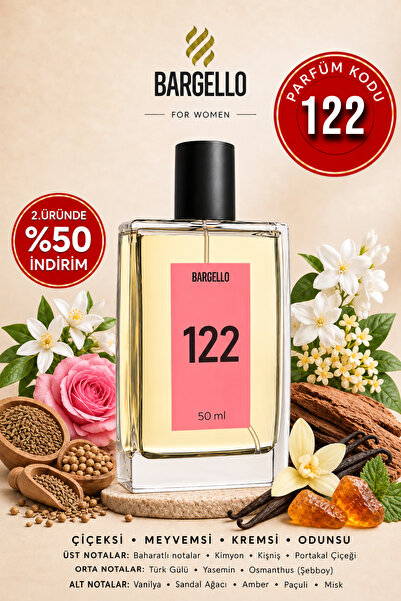 Bargello 122 Kadın Parfüm 50 ML Oriental EDP - 122