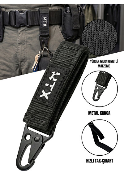 UTX Multi-Purpose Clip Edc Keychain - Daily Use & Compatible with Bag Straps