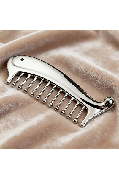 Choice Silvery Manual Head Massager Scalp Comb Protable Stainless Steel Gua S...