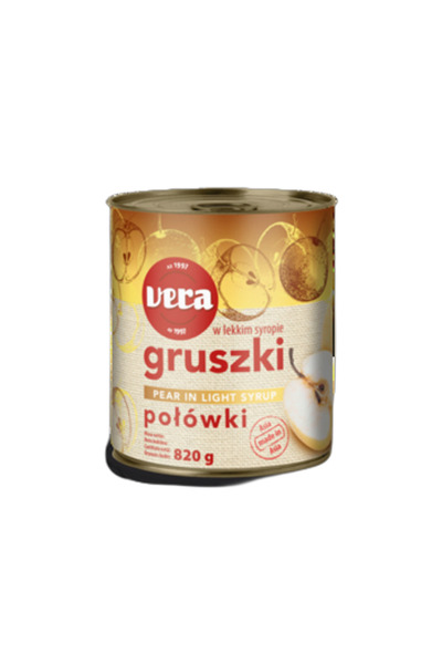 Generic Brand Jumatati de pere in sirop, Vera, 820g