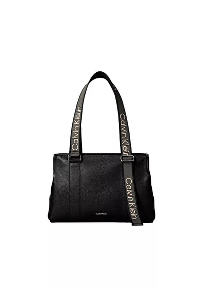 Calvin Klein Webbing Adj Strap Black Women's Tote Bag