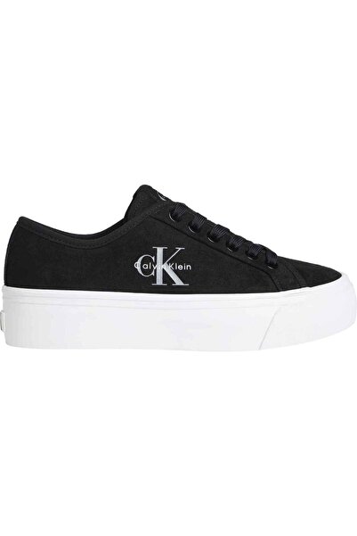 Calvin Klein Kadın Vulc Platform Detaylı Laceup Deri Sneaker