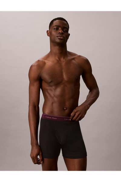 Calvin Klein Erkek Marka Logolu Günlük Kullanıma Uygun Mavi Boxer