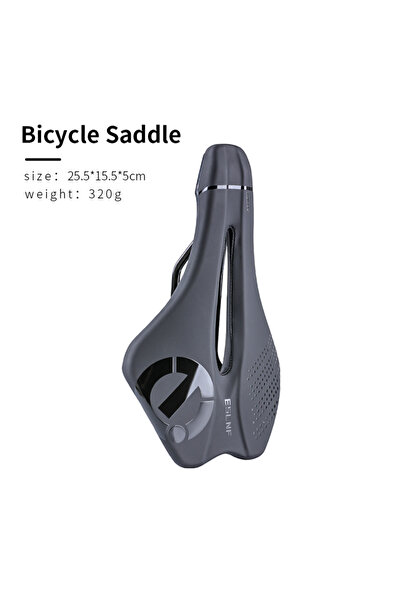 Choice Black Universal Hollow Bike Saddle Comfort Shock-Absorbing Bicycle Sea...