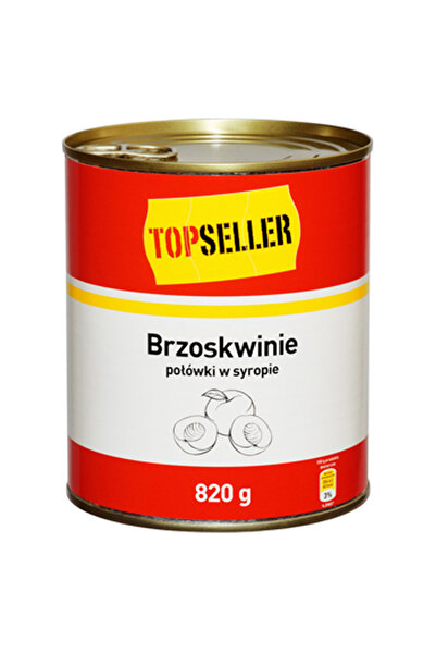Generic Brand Compot de piersici in sirop, TOPSELLER, 820g, Grec, 470g dupa s...