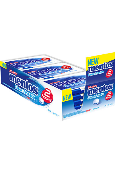 Mentos Dropsuri de respiratie proaspata Mentos, menta, 21g, fara zahar, cu di...