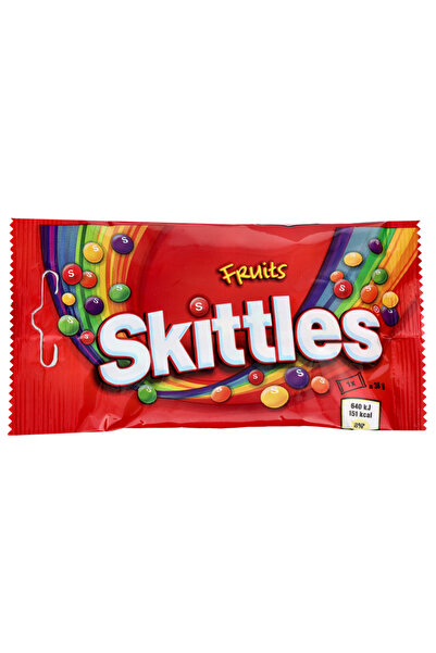 Skittles Bomboane Gumate cu Aroma de Fructe SKITTLES, 38 g