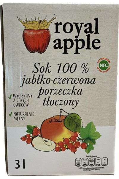 Generic Brand Suc de mere si coacaze rosii, ROYAL APPLE, 3l, fara aditivi