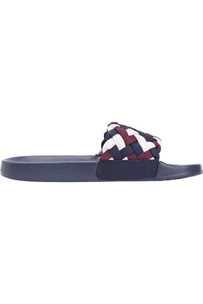 Tommy Hilfiger Braided Kadın Mavi Terlik (FW0FW09203-0GY)