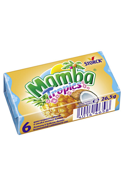 mamba Gume de mestecat, Tropics, 26,5g, gusturi tropicale
