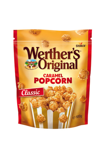 Werther's Original Popcorn caramelizat 100g, cu ingrediente de calitate, poat...