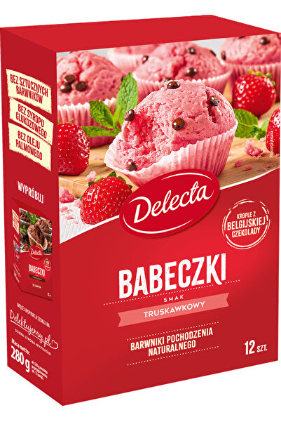 Delecta Briose cu gust de capsuni 280G