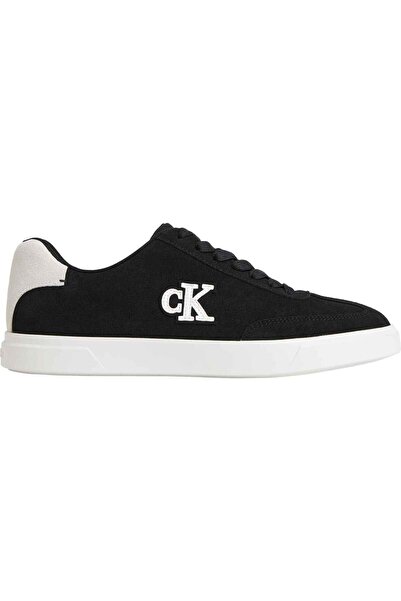 Calvin Klein Men's Brand Logo Sneakers in Black and White, Suitable for Daily...