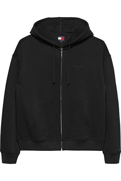 Tommy Hilfiger Men's Brand Logo Black Sweatshirt Suitable for Daily Use