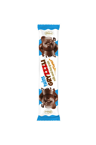 Vobro Ursulet de ciocolata Vobro, cu lapte si umplutura cu crema si hrisca, 32g