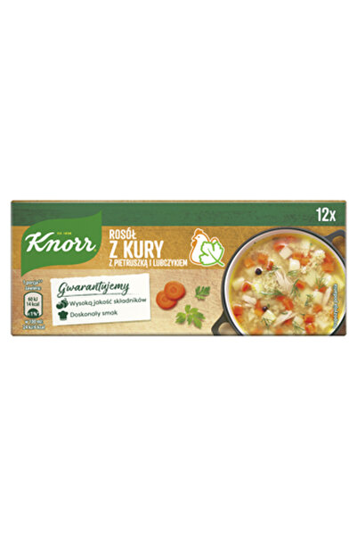 Knorr Supa instant cu pui, patrunjel si leustean, 120 g (12 cuburi)