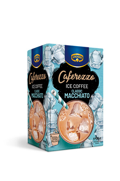 KRUGER Cafea Cafferezzo Ice Coffee Classic Macchiato 100g, cu lapte, 8 portii