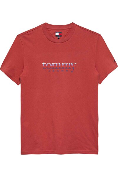 Tommy Hilfiger Men's Logo Printed Cotton T-Shirt with Crew Neck, Stylish and ...