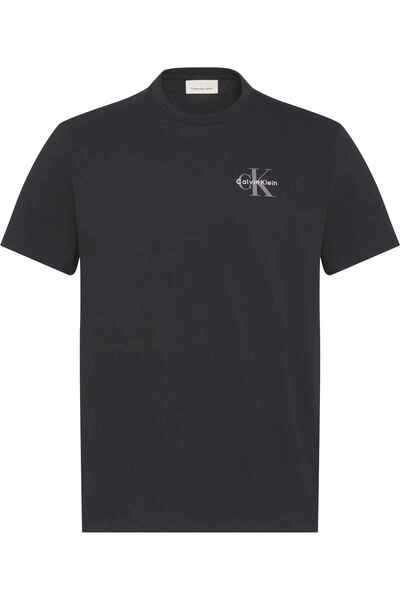 Calvin Klein Ss 30S Clssc Micro M Erkek Bisiklet Yaka T-Shirt Siyah