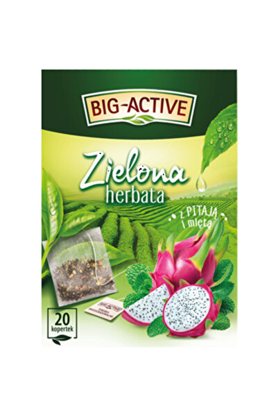 Generic Brand Ceai verde cu menta si fructul dragonului, Big Active, 20 plicu...