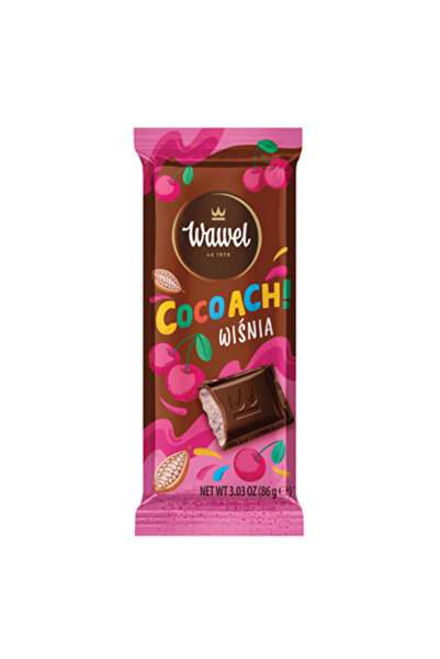 Wawel Dulciuri CocoAch! Wisnia, cu umplutura de cirese, 86g