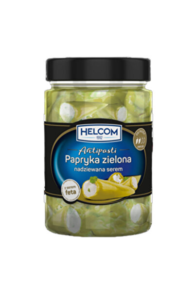 Helcom Ardei umplut verde, umpluta cu branza, HELCOM, 327 ml, 150 g