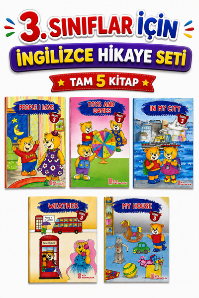 Ata Yayıncılık 3.sınıf Öğrencilerinin Zevkle Okuyacağı Ingilizce 5'li Hikaye ...