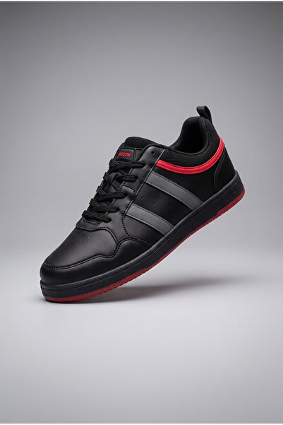 Riccon Erkek Sneaker 00122022 Siyah Kırmızı