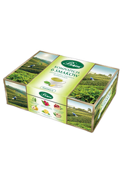 Bifix Ceai verde BIFIX, set 6 arome, 120g