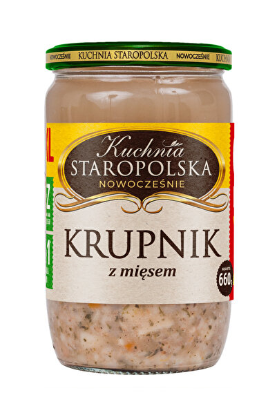 KUCHNIA STAROPOLSKA Krupnik cu carne, Kuchnia Staropolska, 660g, gust mixt, 2...