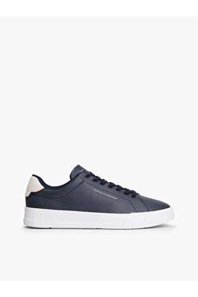 Tommy Hilfiger TH COURT LTH DETAIL ESS Erkek lacivert Sneaker FM0FM05367DW5