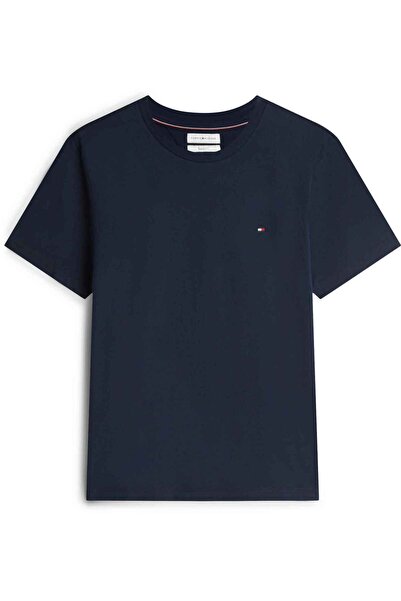 Tommy Hilfiger Erkek Slim Fit Yuvarlak Yakalı Kısa Kollu Esnek Kumaş Lacivert...