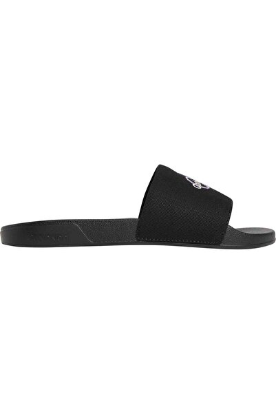 Calvin Klein Women's Brand Logo Black Slippers Suitable for Daily Use