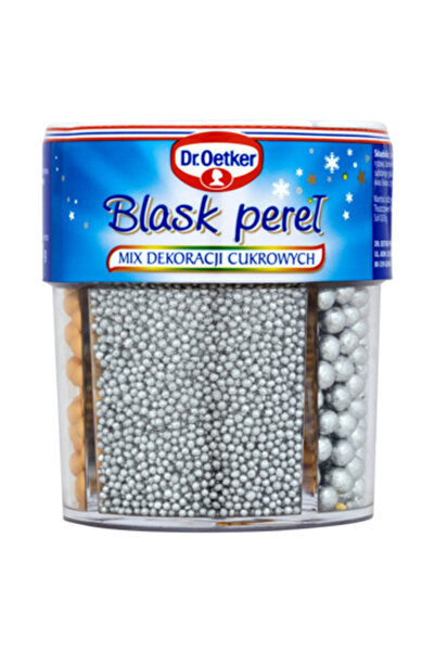 Dr. Oetker Topping tip perle pentru decorarea prajiturilor, Dr. Oetker, Gri/A...