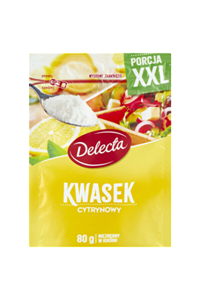 Delecta Acid citric 80g Delecta, pentru preparate culinare, fara alergeni, pa...