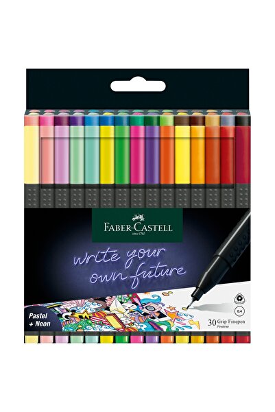 Faber Castell Set de liner 0.4mm, 30 bucăți, Grip Faber-Castell