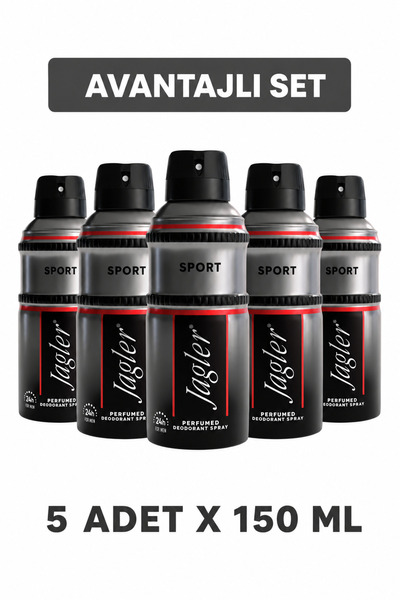Jagler Sport Erkek Deodorant 150 ml 5 Adet