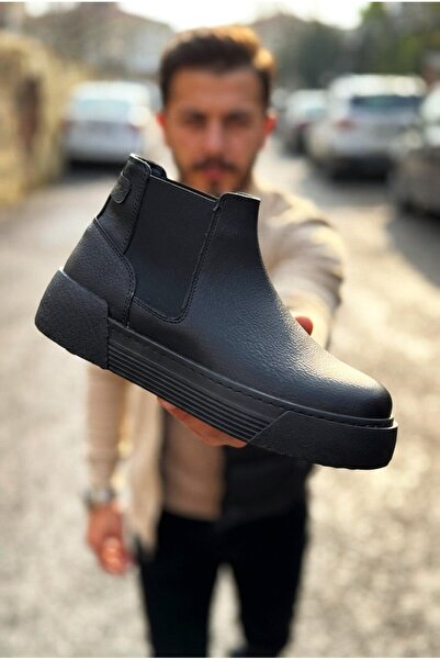Zerenyus Harmany premium high quality waterproof elastic men's boot black
