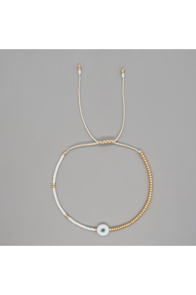 Choice1 MI-B210107A Fashion Jewelry Simple Bracelets Evil Eye Gold Plated Miy...