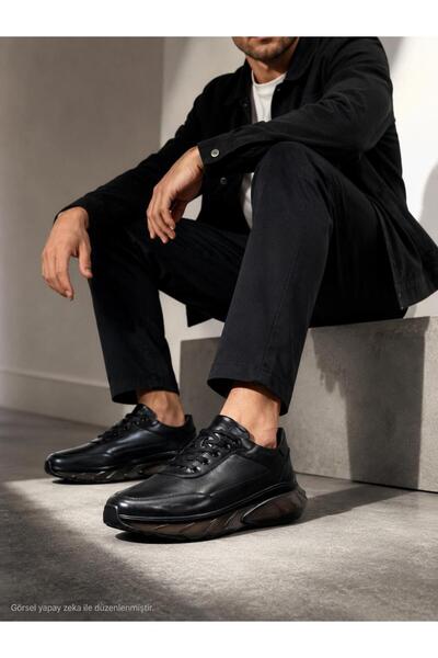 FOLGEN ONLINE Leather, Transparent Air Sole, Inner Outer Leather Men's Casual...