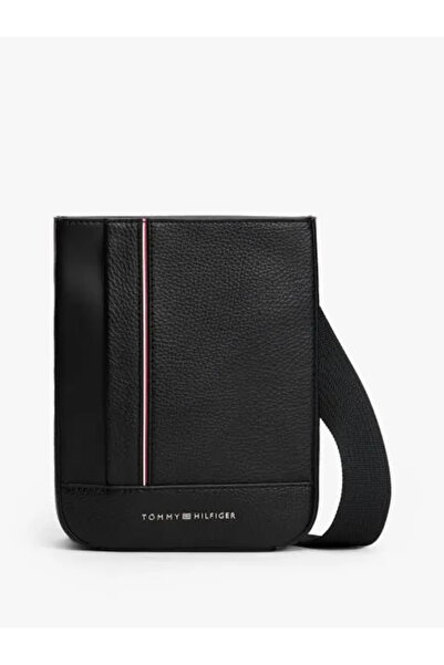 Tommy Hilfiger Men's Brand Logo Adjustable Shoulder Strap Stylish Looking Bla...