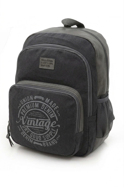 Old Cotton 7184 Revilla Gray Backpack School travel -15.6 Inch Laptop - Noteb...