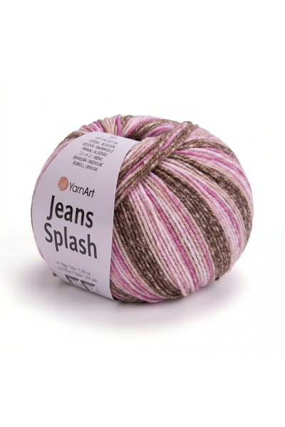 Yarnart Jeans Splash - Embroidered Hand Knitted Yarn Embroidered-954