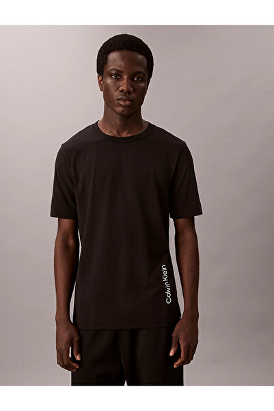 Calvin Klein Men's Brand Logo Organic Cotton T-Shirt, Suitable for Daily Use,...