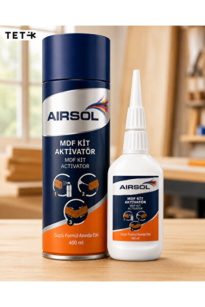 Airsol Hızlı Yapıştırıcı MDF Kit 400 ml + 100 ml