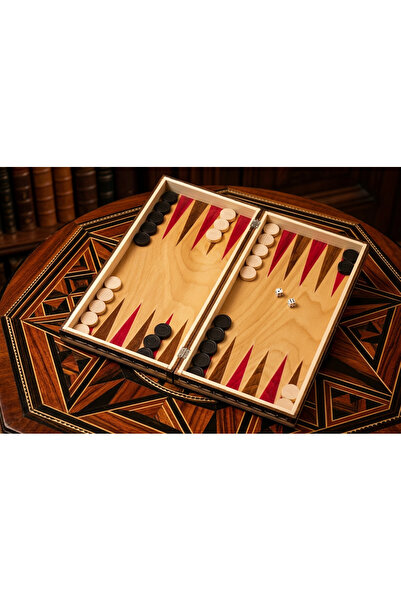 ROmde Set Șah și Table ROmde™, Lemn de Fag, Pliabil, Numerotat Alfanumeric, Lucrat Manual în România, 38 × 38 cm, Negru/Alb