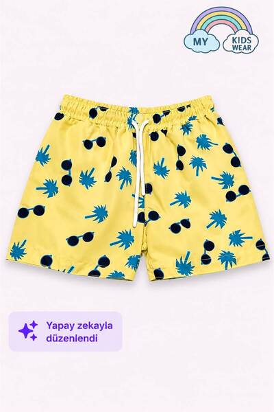 My Kids Wear Boy's Patterned Swim Shorts 3-16 Years 12408